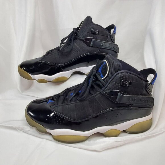 Nike Air Jordan 6 Rings Men Size 8 322992-016 Space Jam black Blue Shoes - Picture 6 of 16